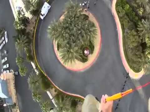 Nitro Circus Athletes Travis Pastrana & Erik Roner BASE-jump off of MGM in Las Vegas