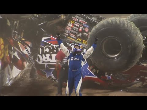 Epic Travis Pastrana Monster Truck Freestyle | Monster Jam 2009