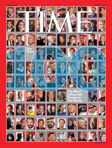 Magazine cover of RDJ on Time's 100 Most Influential People list