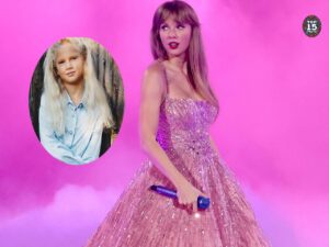 Latest Taylor Swift Image with Old childhood Image of Taylor swift.