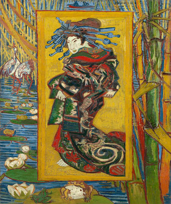 Japanese woodblock print, an inspiration to Van Gogh's art.