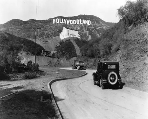 The Hollywood sign in 1935
