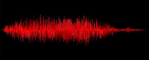 A sound wave graphic with the distinctive Wilhelm Scream waveform highlighted.