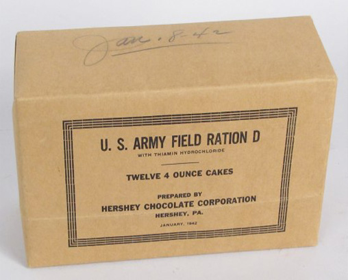 Chocolate played a role in wartime rations