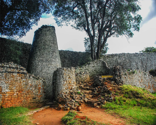Ruines du Grand Zimbabwe, sud-est du Zimbabwe.

