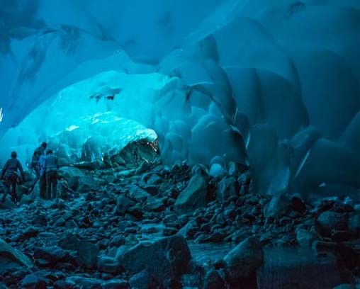 Grottes de glace de Mendenhall, Juneau, Alaska