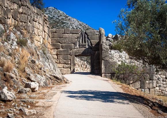 Path up to the Lion Gate, Mycenae
