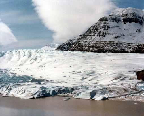 Glacier in the Kerguelen Islands