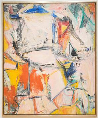 Photo de peinture expressionniste abstraite  
Échangeur de Willem de Kooning. A été prise à l’Institut d’art de Chicago.