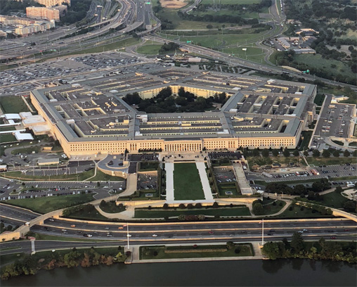 The Pentagon, headquarters of the U.S. Department of Defense, taken September 2018
