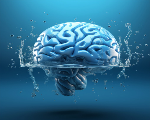 brain in water