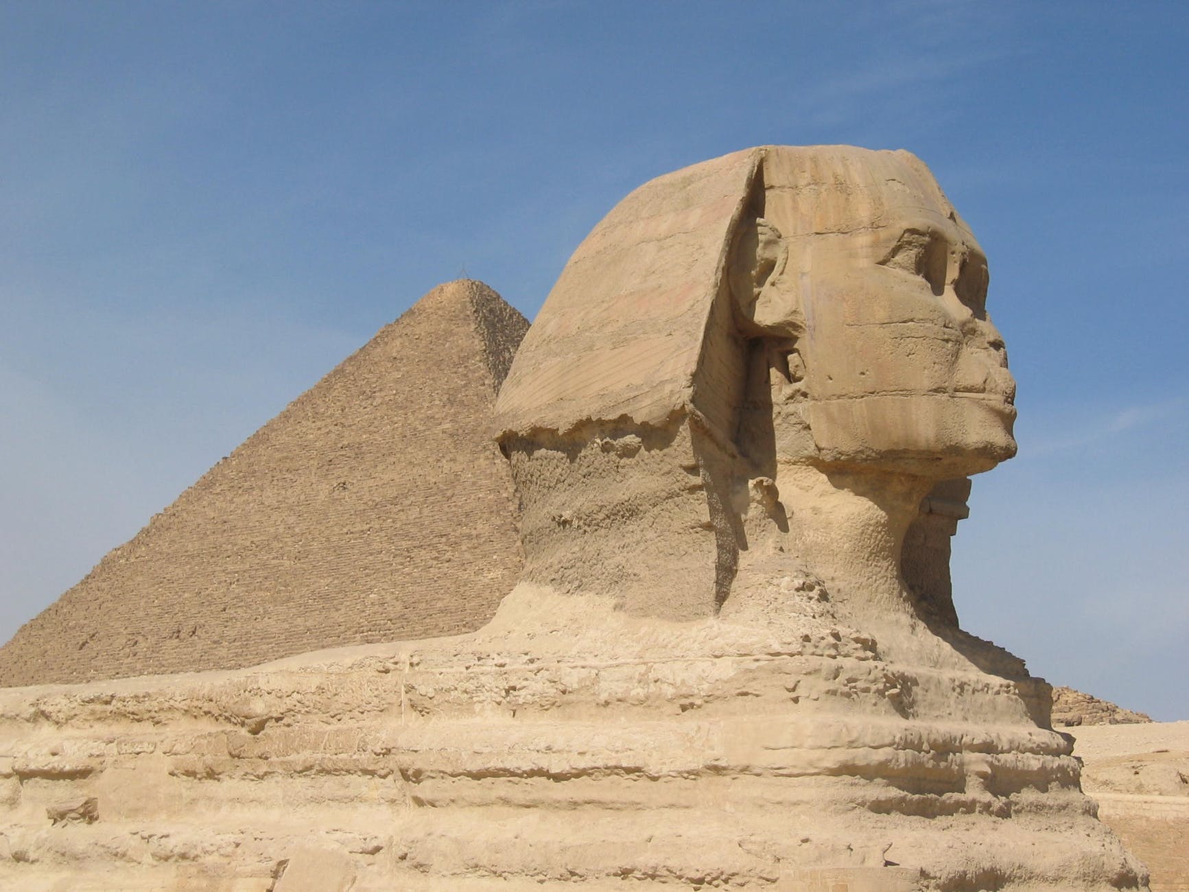 Grand Sphinx et pyramide de Gizeh, Égypte