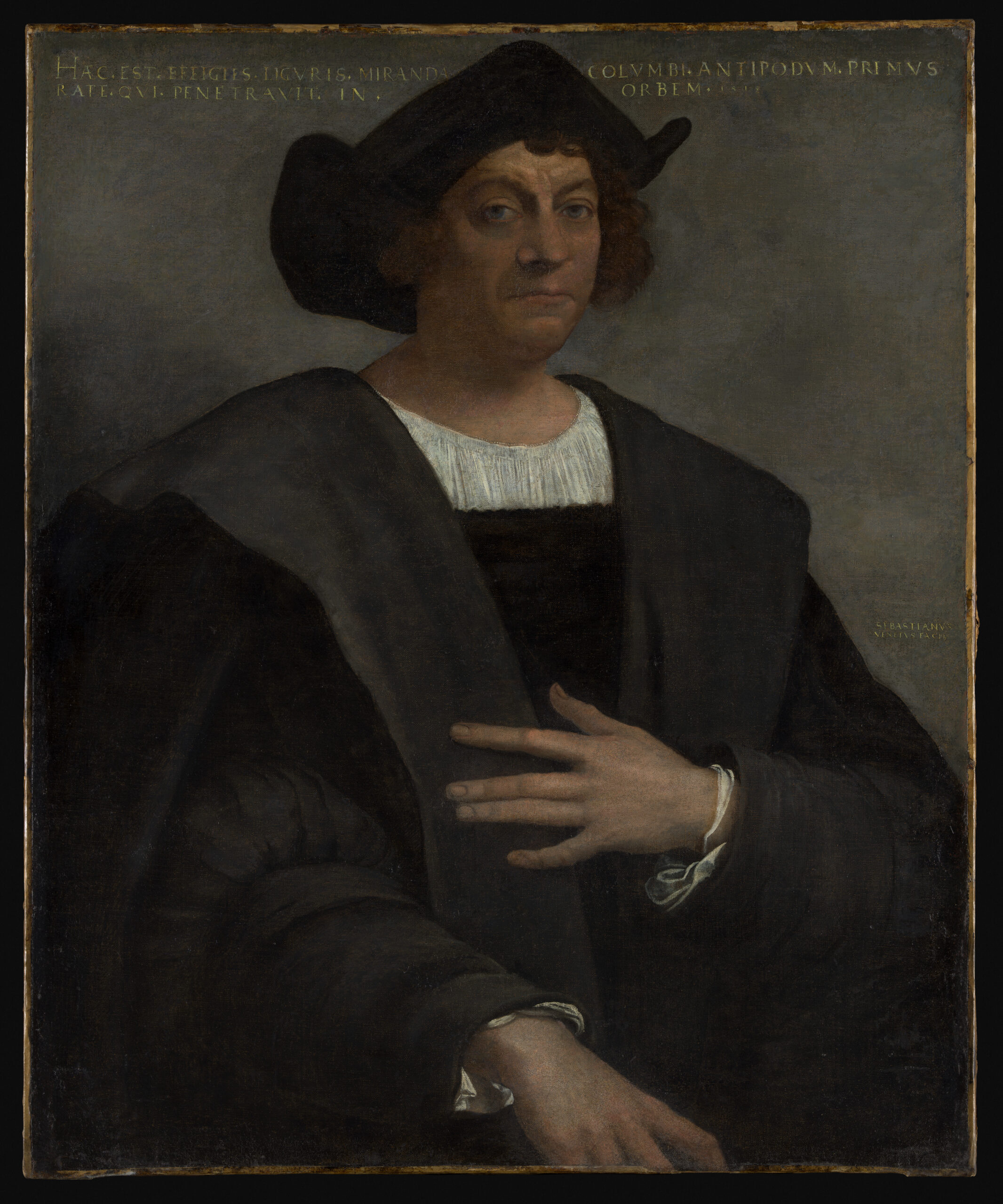 Retrato de un hombre, que se dice que es Cristóbal Colón (nacido alrededor de 1446, fallecido en 1506)
