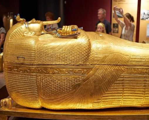  King Tutankhamun's outer gold-gilded coffin