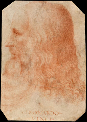 Portrait de Léonard de Vinci.