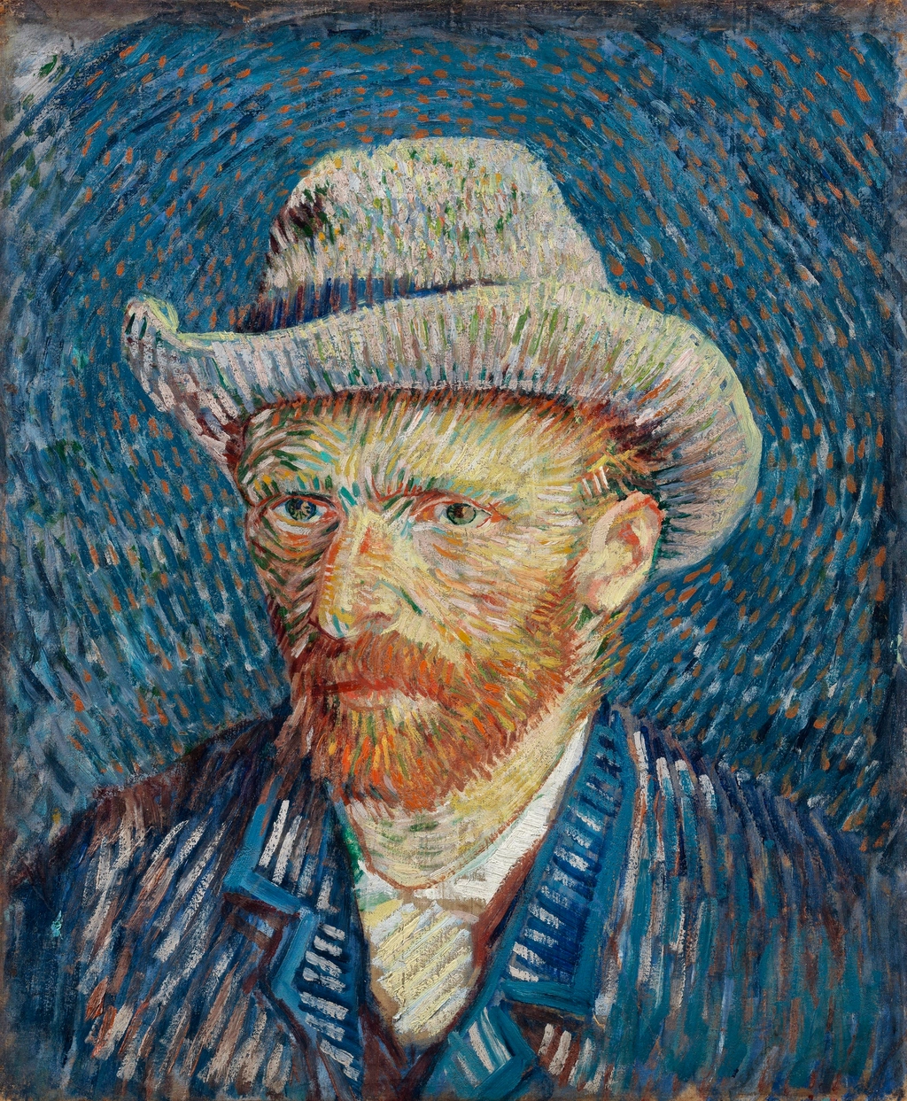 Autorretrato de Vincent van Gogh Gris