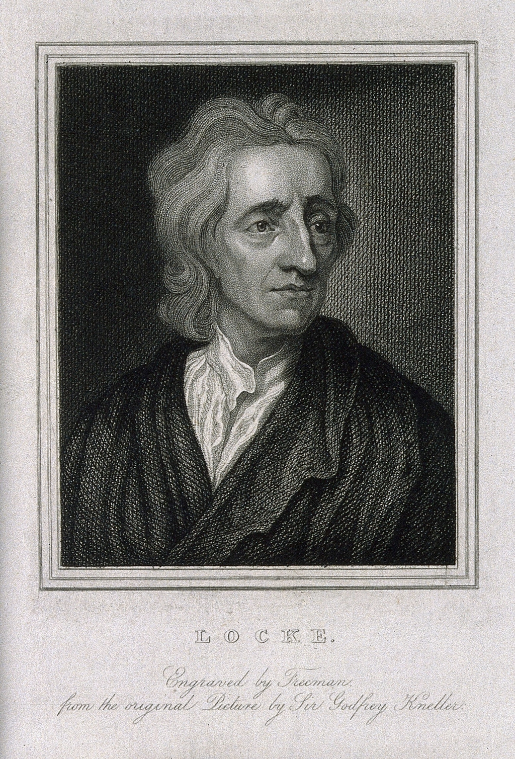 John Locke. Stipple engraving S