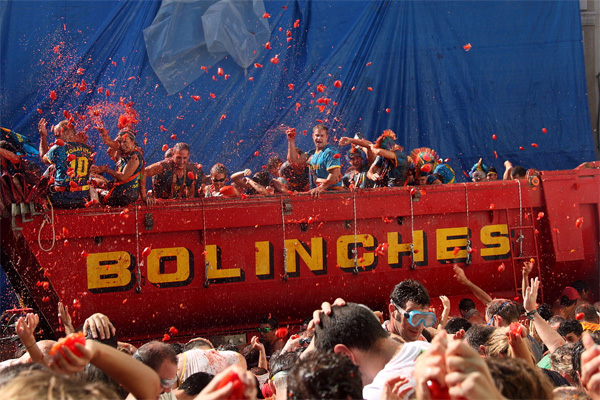 La Tomatina en Buñol