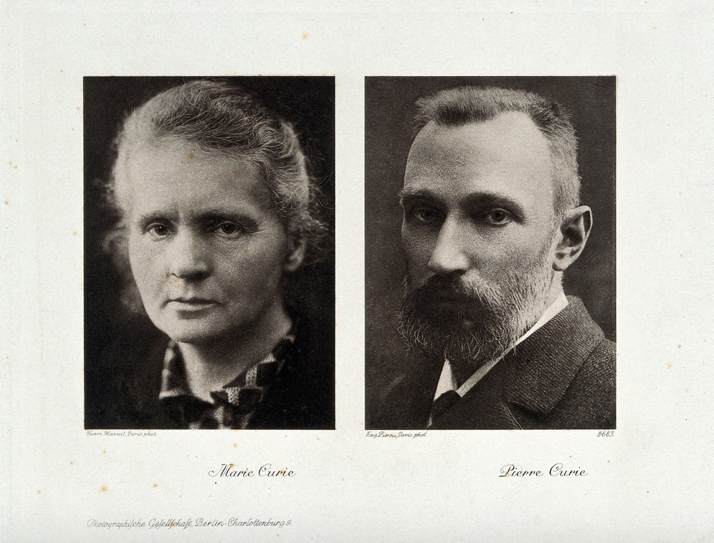 Marie Curie and Pierre Curie