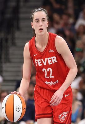 Clark with the Indiana Fever in 2024