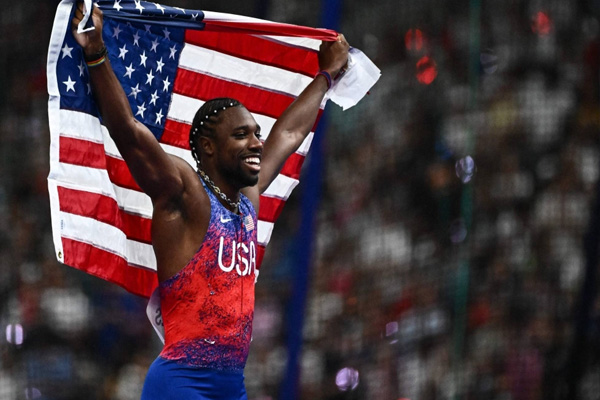 Noah Lyles Ends 20-Year Drought in the Men's 100m